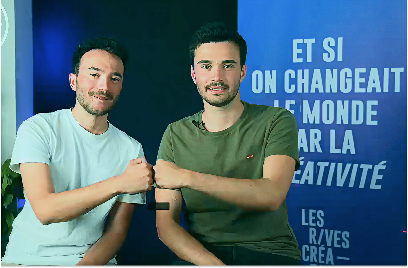 Photo de Noé et Pierre Aboucaya, fondateurs d'Orchesia